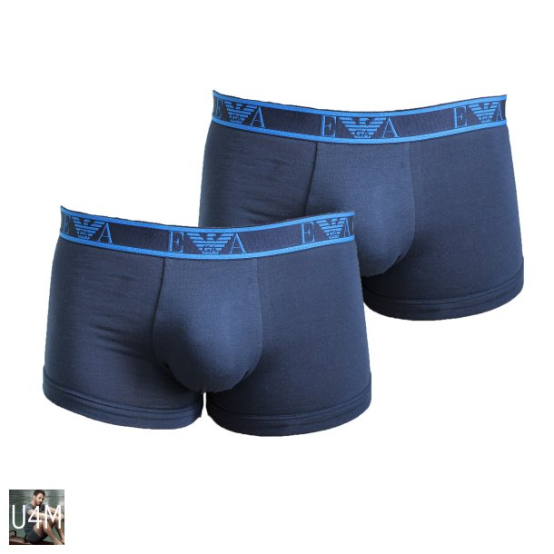 ARMANI 2 PACK TRUNKS M KORTE BEN I MARINE BL